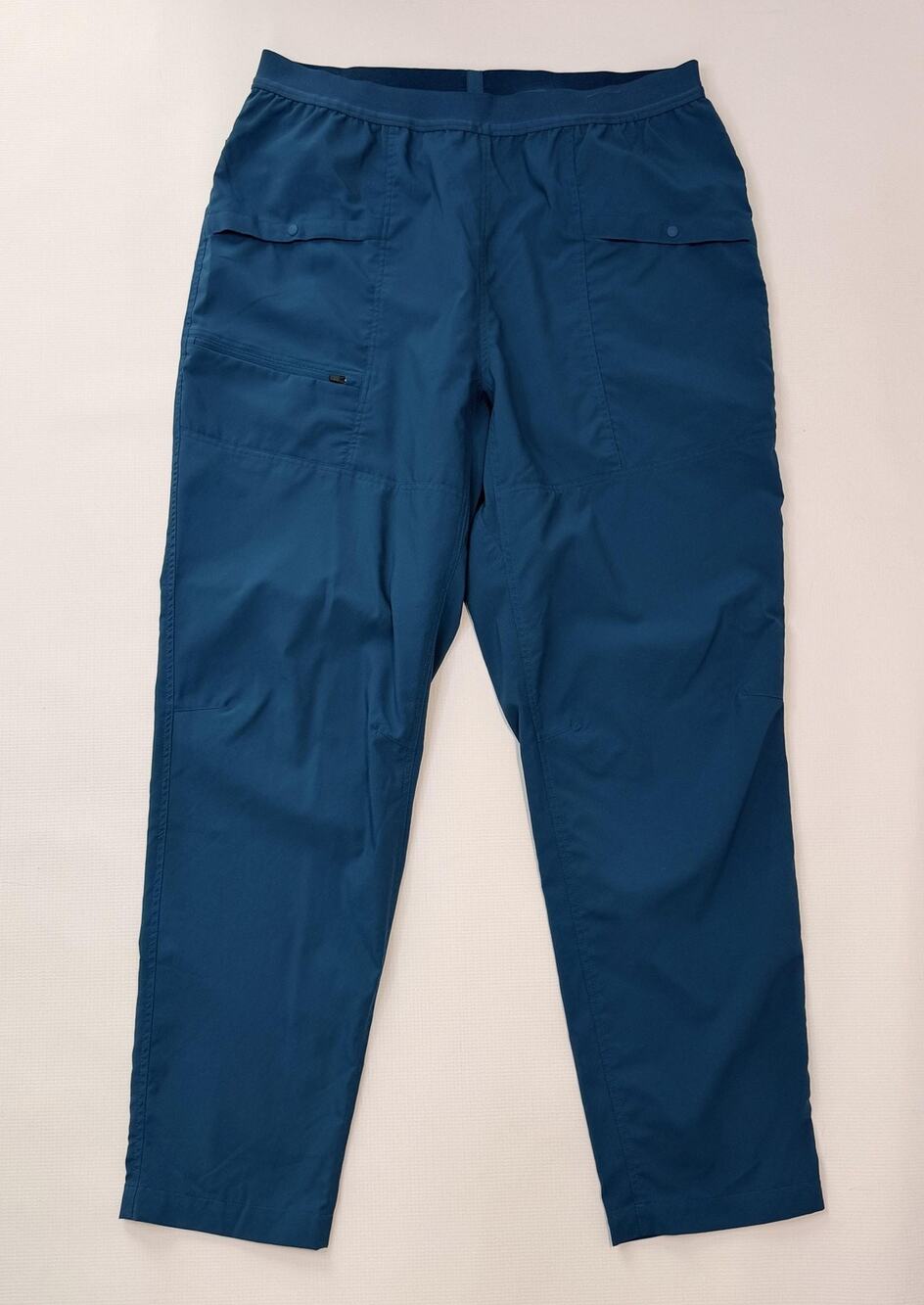 Mountain Hardwear Pants Womens Large Blue Hiking Elastic Waist Ankle Travel